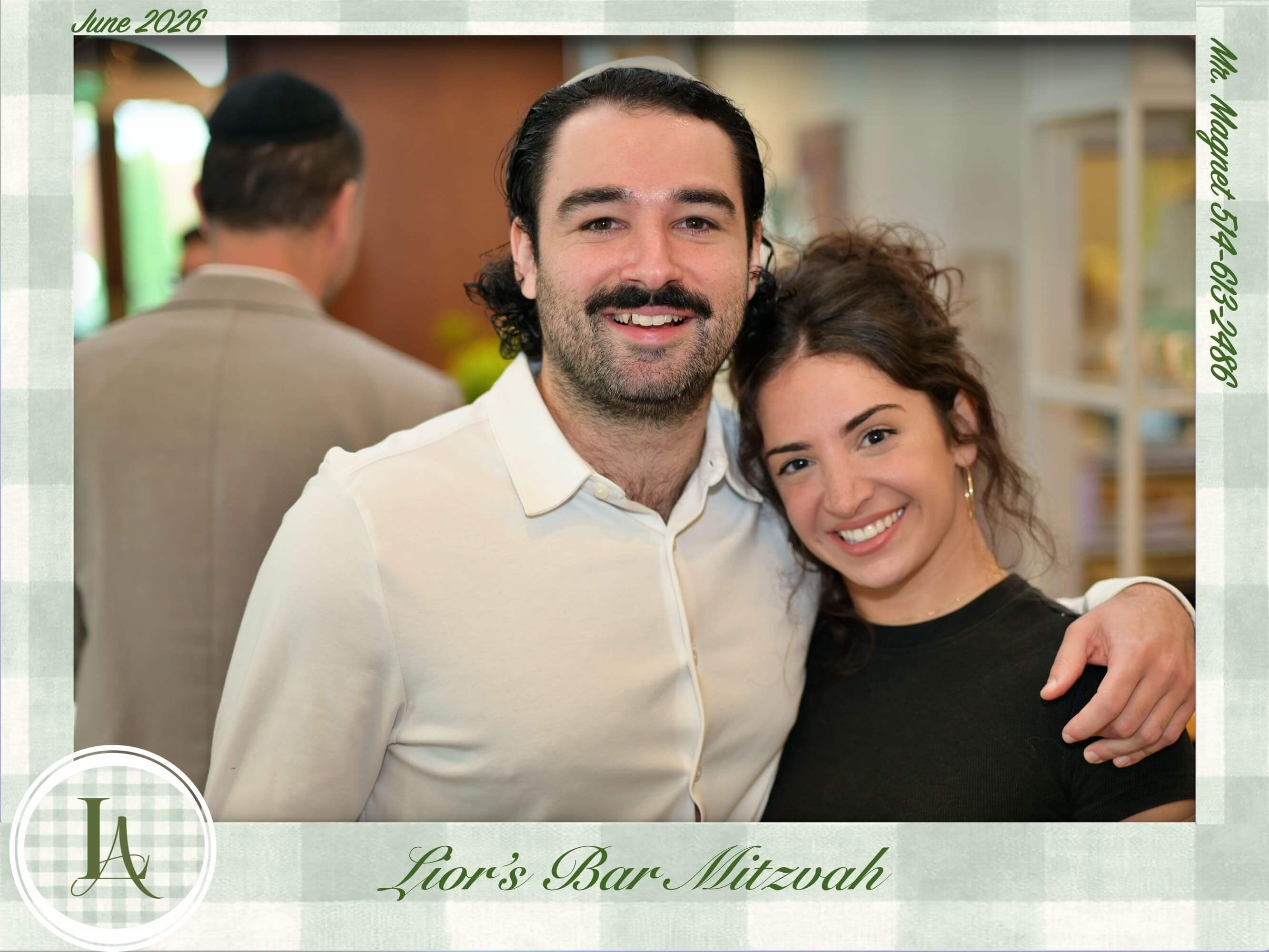 Bar Mitzvah photo magnet
