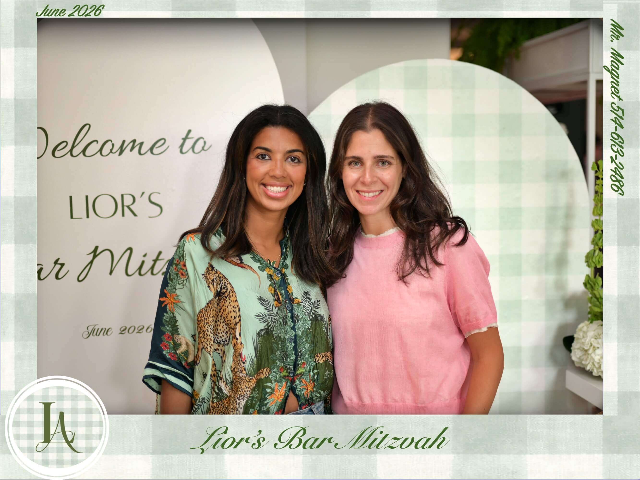 Bar Mitzvah photo magnet