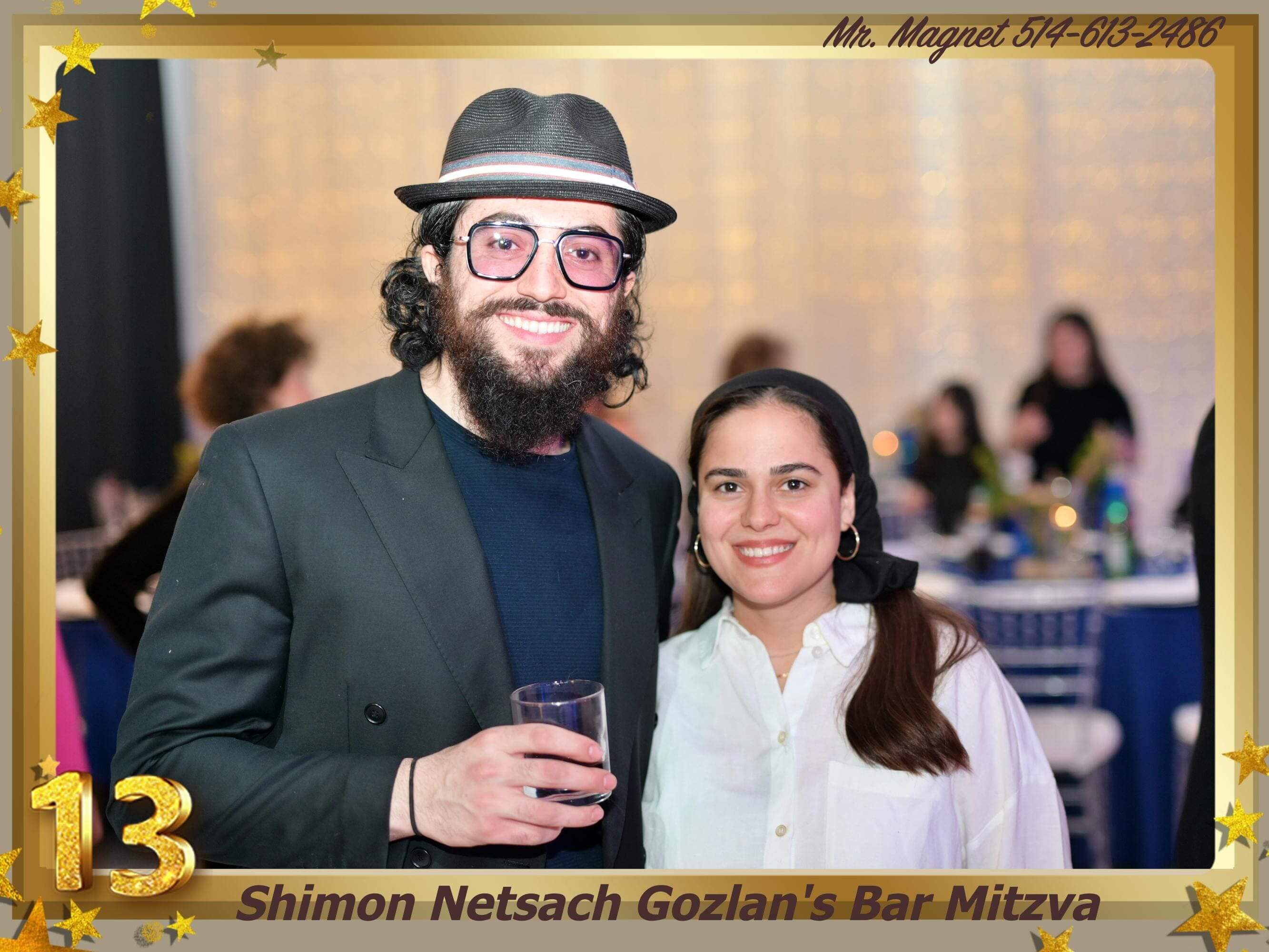 Bar Mitzvah photo magnet